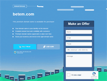 Tablet Screenshot of betem.com